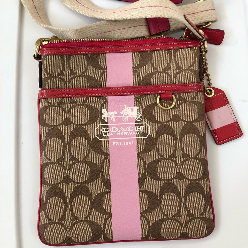 Coach pink crossbody bag